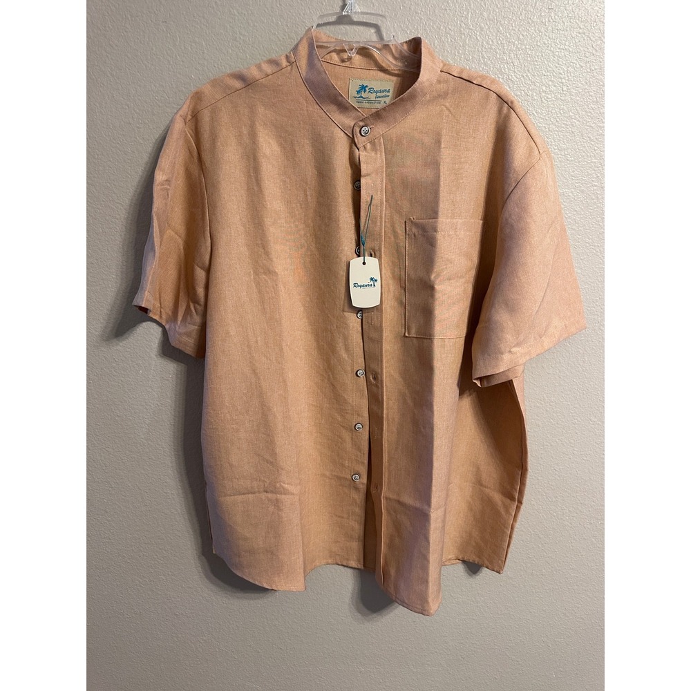 Royaura Hawaiian Men's XL Shirt Short Sleeve Button Up Casual Vacation‎